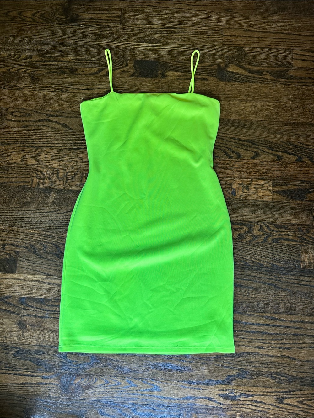 Neon Green Windsor Mini Dress, Size L